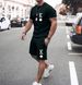 Men's printed casual short-sleeved two-piece suit_viptrois.com