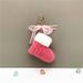 Bag Charm Christmas Boots Keychain Cute Bow Bag Pendant Cartoon Plush Car Key Chain Ring Gift Accessories_viptrois.com