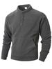 European Slim-Fit Stand Collar Sweatshirt – Long Sleeve Casual Pullover For Men, Autumn/Winter Minimalist Streetwear_viptrois.com