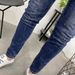 Men's Clothing Autumn And Winter Label Dark Blue Slim Fit Nine Point Jeans For Men With Skinny Feet Slim And Energetic Young Men's Long Pants_viptrois.com