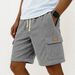 Men's Summer Corduroy Shorts Striped Drawstring 3D Pocket Versatile Side Pocket Bottoms for 2026_viptrois.com