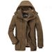 "Men's Winter Cotton Jacket – Heavyweight Relaxed Fit Hooded Coat With Fleece Lining & Utility Pockets "_viptrois.com