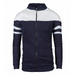 Men's Clothing new style, men's casual jackets, color matching fleece sweatshirts J02_viptrois.com
