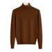 Unisex Style High Neck Sweater – Soft & Breathable Polyester Knit, Slim Fit Ribbed Hem, All-Season Essential_viptrois.com