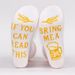 Foot letter-point glue BEER neutral mid-tube English socks_viptrois.com
