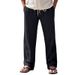 Men's Clothing Linen Breathable Wide Leg Pants For Men In Summer And Autumn Thin Loose Sports Loose Straight Casual Trousers For Men_viptrois.com