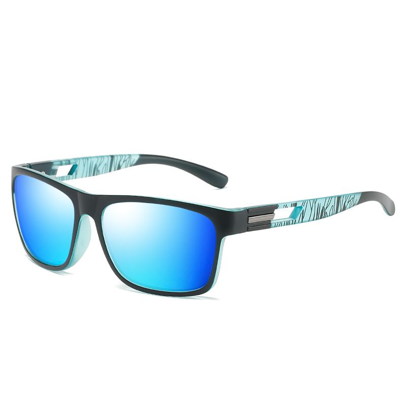 Square Polarized Sunglasses For Men Women, Fishing Running Driving Red Sun Glasses_viptrois.com