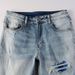 Men's Clothing Men's Fashion Brand High Street Ripped Jeans Men's Elastic Colorful Patch Men's Skinny Pants_viptrois.com