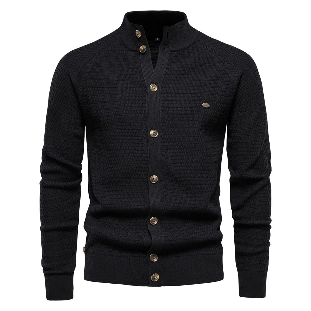 Man's Clothing Men's Cardigan Sweater High Quality Business Sweater Knit For Men_viptrois.com