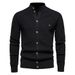 Man's Clothing Men's Cardigan Sweater High Quality Business Sweater Knit For Men_viptrois.com