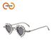 Two Circles Love Shape Diamond Sunglasses - Y2K Retro Fashion Glasses With Studded Design_viptrois.com