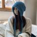 Lazy Feeling With Wool Big Head Hood, Versatile Children To Show Off Face, Small Woolen Hat For Autumn And Winter_viptrois.com