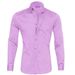 Men’s Clothing Hot Sale Men's Zipper Shirt Hidden Zipper Button Oxford Stretch Cotton Zipper Lining_viptrois.com