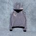 Men's Oversized Plaid Hoodie – Streetwear Pullover With Checkered Print, Hip-Hop Inspired Heavyweight Sweatshirt (Light Grey/Black/Navy Blue)_viptrois.com