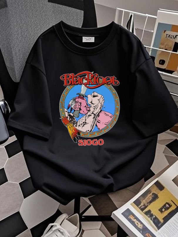 Blackfoot Band World Tour T Shirt Classic Black Unisex S-2345XL Cg421 Versatile Stylish Streetwear Summer Graphic Casual Comfortable Fashion Homme_viptrois.com