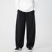 Nordmann 3D Pleated Design Straight-Leg Sweatpants For Men, Autumn And Winter Loose Fit Versatile Casual Pants, Sports Trendy_viptrois.com