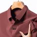Men's Clothing Summer Thin Solid Color Short Sleeved Lapel Trendy Casual Soft Skin Friendly Business All Match Loose Polo Shirt For Men_viptrois.com