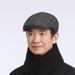 New Beret Hat For Men, Forward Cap, Autumn Winter Thickened Warm Cotton Middle-aged And Elderly Hat, Fleece-lined_viptrois.com
