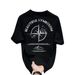 Summer Heavyweight Pure Cotton Short T-Shirt For Men, Brand, Loose Casual Round Neck Printed Tee, Hong Kong Style,_viptrois.com