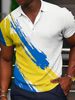 Men's Clothing Casual Fashion Fresh And Simple Summer Short Sleeved Button Polo Shirt_viptrois.com