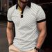 Men's Clothing Daily Casual Men's Short Sleeved Polo Shirt Fashionable 3d Printed Lapel Polo Suit Men's Clothing_viptrois.com