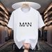 Men's Premium Comfort T-Shirt - Breathable Polyester, Relaxed Fit Streetwear (White/Navy/Black/Red/Khaki, S-XXL)_viptrois.com