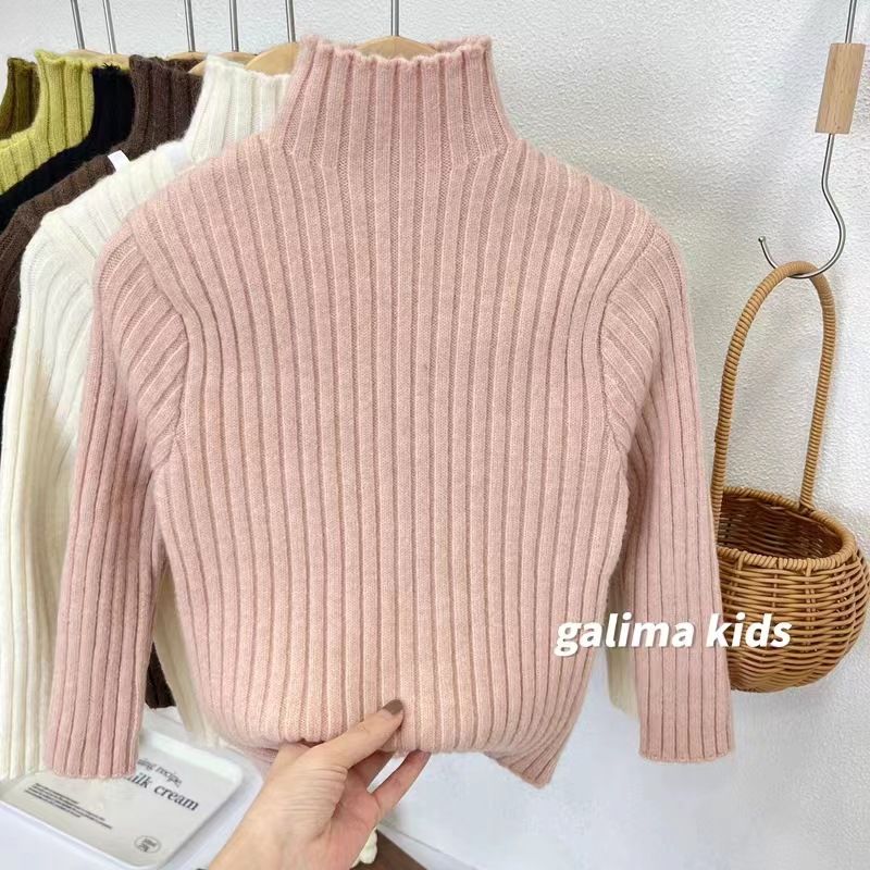 Kid's Clothing Baby girl's stylish sweater 2024 winter new style girl's fashionable temperament striped tassel knitted sweater trend_viptrois.com