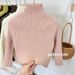 Kid's Clothing Baby girl's stylish sweater 2024 winter new style girl's fashionable temperament striped tassel knitted sweater trend_viptrois.com