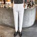 Men's Clothing Spring new men's casual pants Korean style slim straight trend fashion drape trousers men's versatile nine point pants_viptrois.com