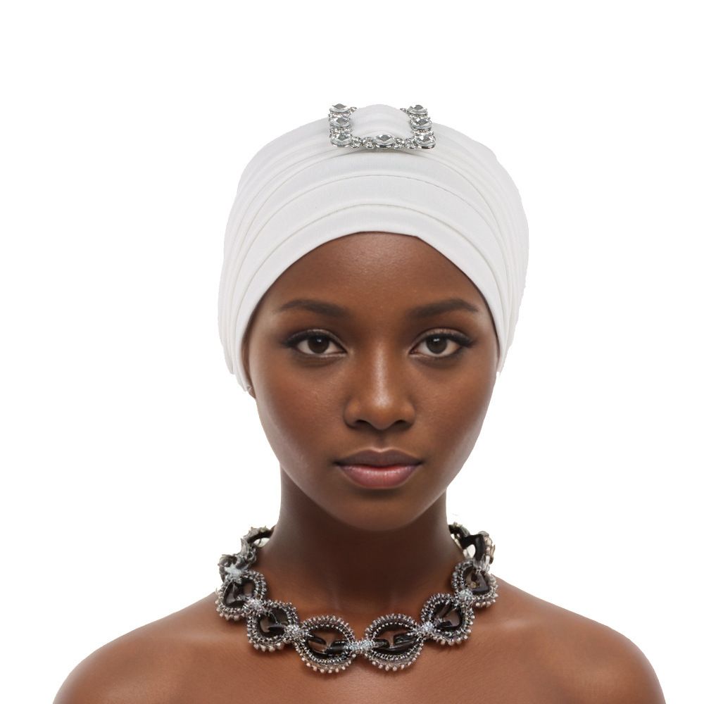 air layer multi layer plus square buckle diamond Baotou hat headscarf hat Muslim hat Middle East Africa_viptrois.com