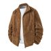 Pure 2025 Cross-Bord Exclusive European Size Trendy Wint Warm Particle Outwear Lamb Wool Jacket Men's New Knitted_viptrois.com