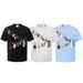 American Creative Cartoon Graffiti Printed Short Sleeved T-shirt For Men's Summer Loose Casual Versatile Couple Top_viptrois.com
