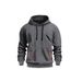 Men's Clothing Sweatshirt Casual Sports Hoodie Autumn And Winter Top Arm Pocket Zipper Hoodie_viptrois.com