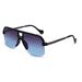 Men's Sunglasses New Half Frame Sunglasses, Retro Tortoise Shell Fashion Gradient Color Anti Ultraviolet Sunglasses_viptrois.com