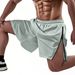 Men's Clothing Summer Shorts Side Zipper Thin Beach Pants Casual Shorts_viptrois.com
