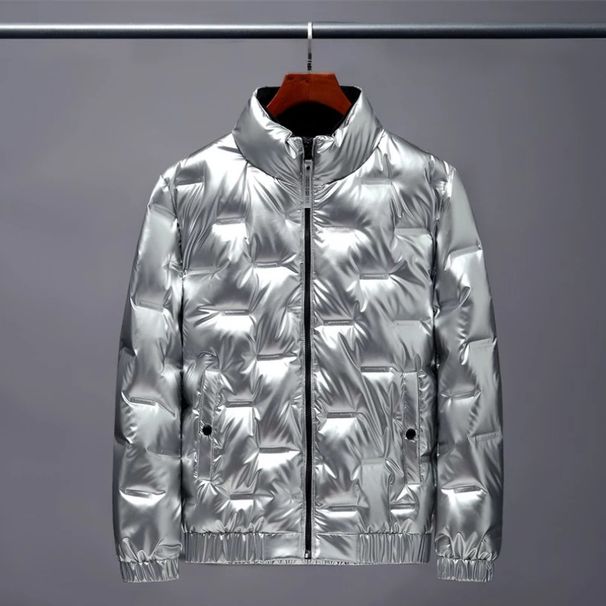Men's Clothing Shiny wash free cotton jacket men's short new couple stand up collar student winter thickened men's jacket men_viptrois.com