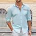 Men's Clothing Men's Shirt Pure Cotton Long Sleeve Spring And Autumn New Plaid Shirt Men's Clothing Hot Item_viptrois.com