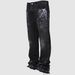 Men's Hip Hop Jean Joggers Loose Fit Streetwear Biker Baggy Jeans Pants Straight Jeans_viptrois.com