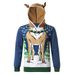 2026 Autumn And Winter New Men's Jacket, Hooded Antler Print Color Matching Sweater_viptrois.com