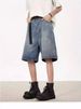 American Style Trendy Brand Solid Color Vintage Washed Straight-Leg Denim For Men Street Casual Loose Versatile_viptrois.com