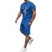 Men's Summer Graphic Print T-Shirt & Shorts Set - Trendy Streetwear Outfit - Lightweight Polyester Fabric - Casual Comfort Fit - Multiple Colors _viptrois.com
