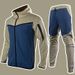 Men's Hooded Sportswear Set With Contrast Color Design - Casual Zip-Up Jacket & Jogger Pants For Running, Gym, Streetwear_viptrois.com
