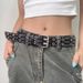 Rivet Belt Women's 2025 New Model, With Skirt High-end Waist Accessories American High Street Belt Men's Model_viptrois.com