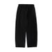 Men's Clothing Textured Silhouette Casual Pants Men's Spring And Summer New Loose Drape Slightly Tapered Bloomers Split Design Trendy Brand Trousers_viptrois.com