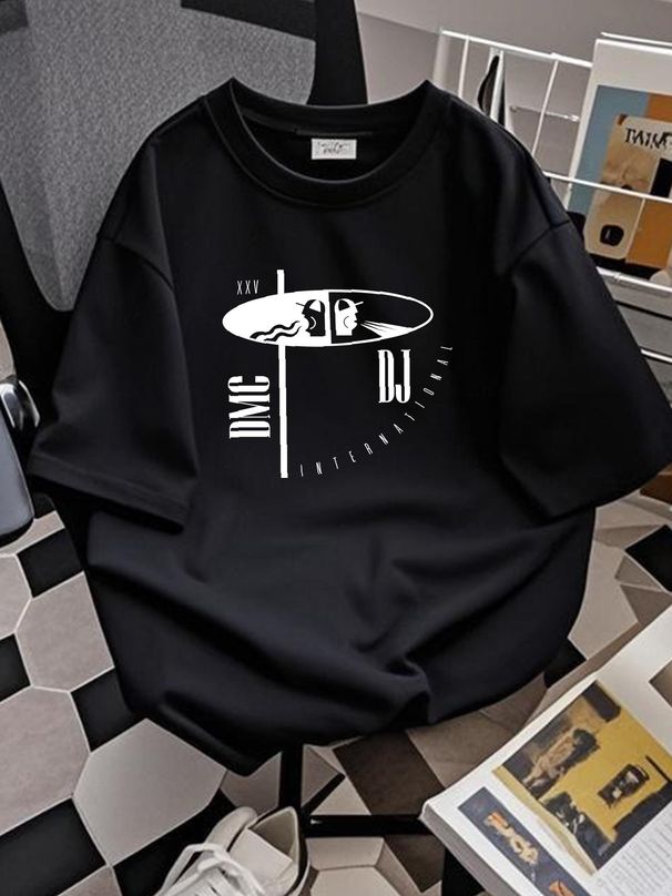 DMC International DJ Competition T-Shirt Unisex Holiday Gift Tee Slightly Casual Breathable Versatile Summer Graphic Fashion Designer Clothes_viptrois.com