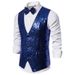 2024 Men's Stage Performance Dress Small Sequin Male Studio Host Singer Master Vest_viptrois.com