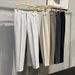 Men's Clothing Black Simple Pants Men's Summer Ice Silk Thin Straight Loose Wide Leg Boys Spring And Autumn Suit Casual Trousers_viptrois.com