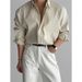 Men’s Clothing Black Shirt Men's Long Sleeved Spring Loose Shirt Niche Design Casual_viptrois.com