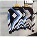 Men's Slim-Fit Knit Sweater – Winter Warm Round Neck Pullover (Black/Brown, M-3XL)_viptrois.com