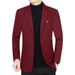 CT 2025 Spring And Autumn New Men's Casual Blazer Middle-aged Men, Dad's Woolen Suit Jacket, Single Wool Coat For Men_viptrois.com